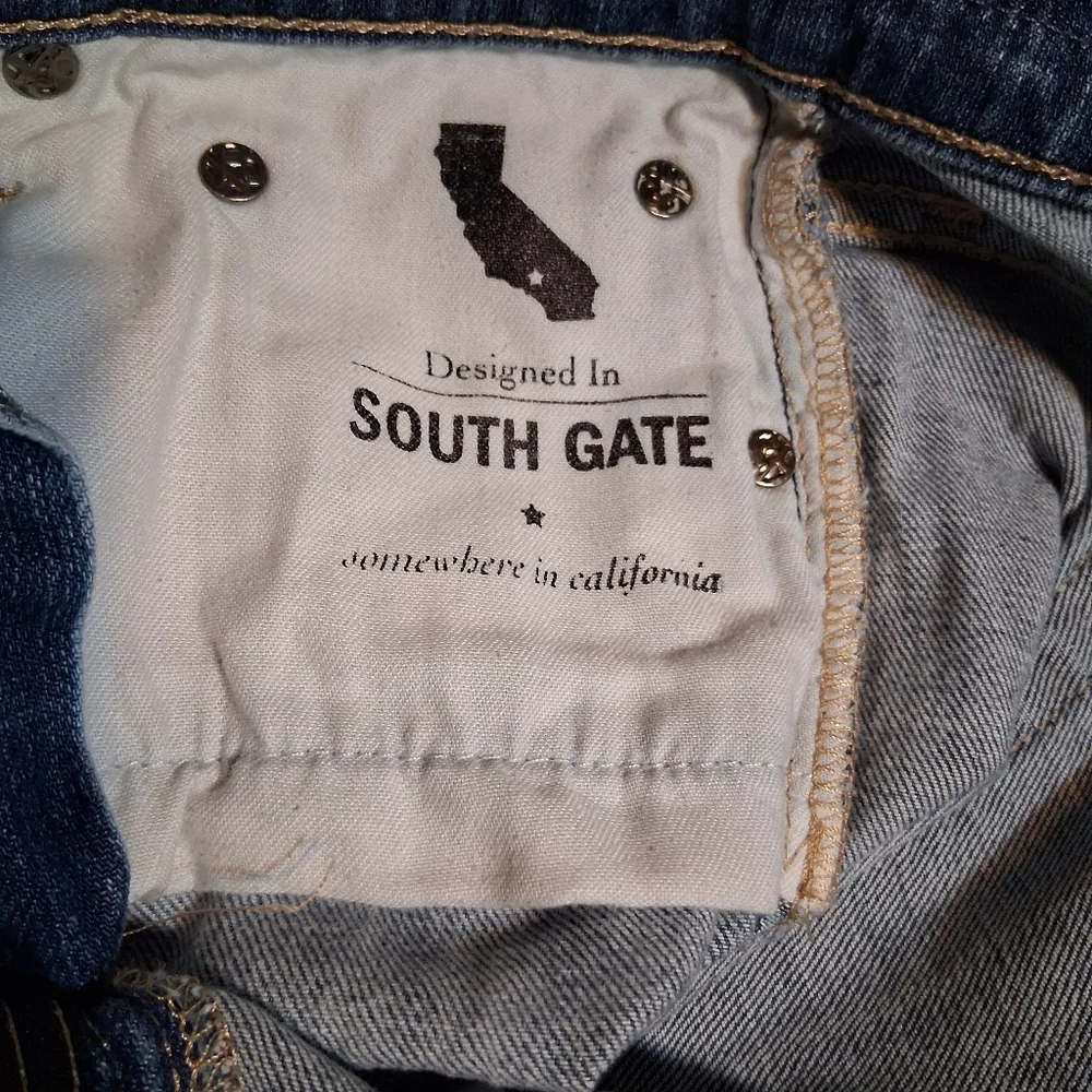 Ag Adriano Goldschmied Nikki Shorts Blue Denim Jeans Size 28R - Picture 4 of 11